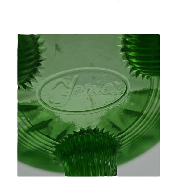 FENTON vintage signed threaded diamond optic glass bowl - Picture 6 of 9